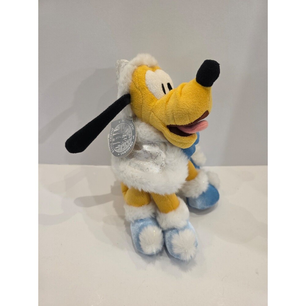 2007 Dreaming of Disney Holiday Pluto Pastel Blue Winter Disney Christmas Plush